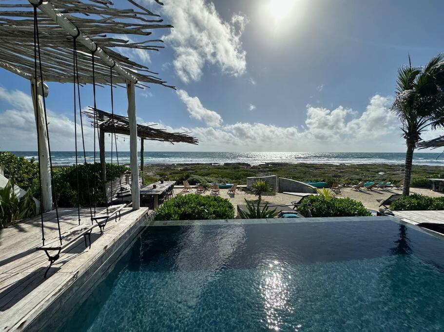 Tulum Beachfront Villa I'Ik By Casa Xuul Tulum Exterior foto